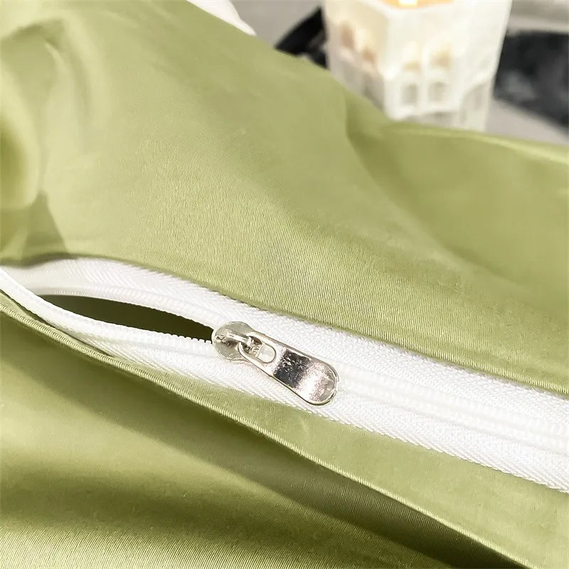 Parure de Lit Coton Égyptien 1000TC Ultra Douce 4 Pièces