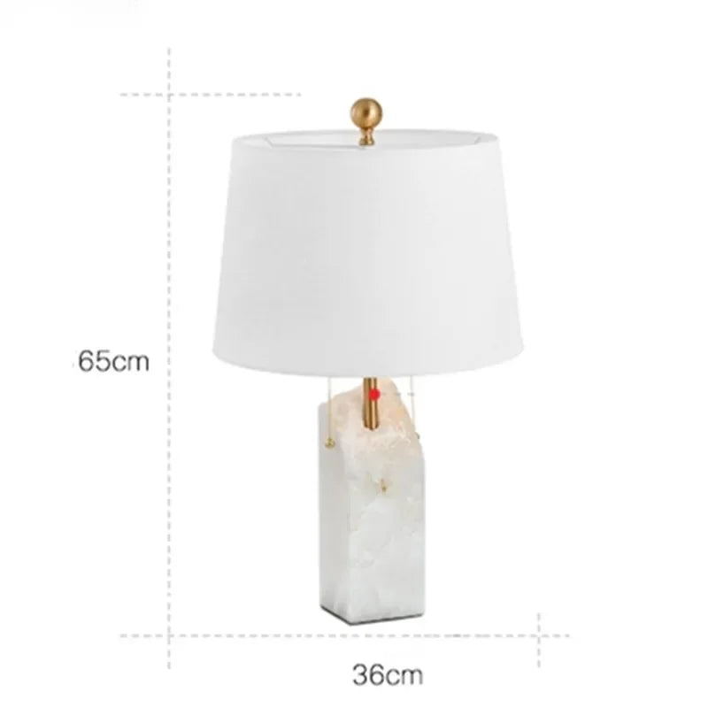 Lampe de Table en Marbre Design Moderne Luxueux