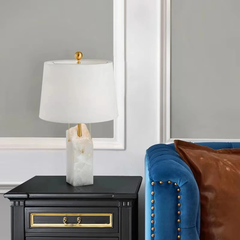 Lampe de Table en Marbre Design Moderne Luxueux