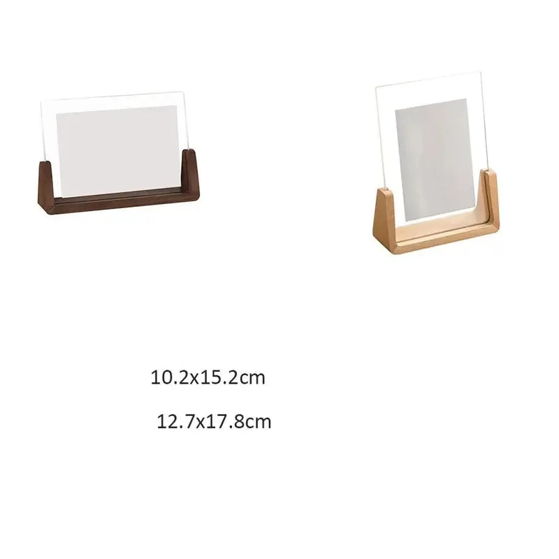 Cadre Photo Acrylique en Bois - Forme U Transparente