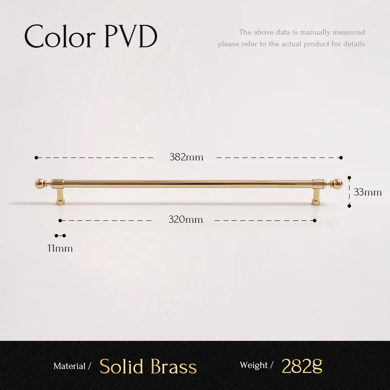 Brass Cabinet Handle – PVD Gold Finish