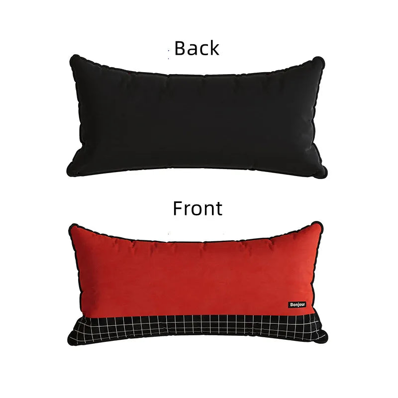 Striped Velvet Cushion Cover – Rectangle Throw Pillowcase, 30x70cm
