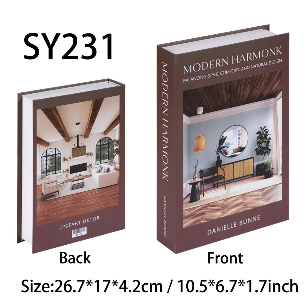 Ensemble Livres Décoratifs Factices Pliables Style Nordique