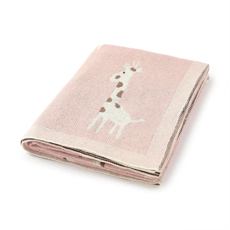 Couverture Bébé Tricotée en Coton Douce