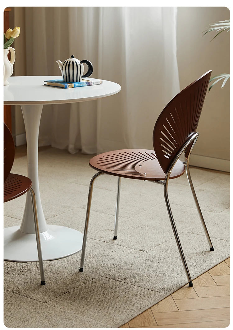 Chaise de Salle à Manger en Acier Inoxydable