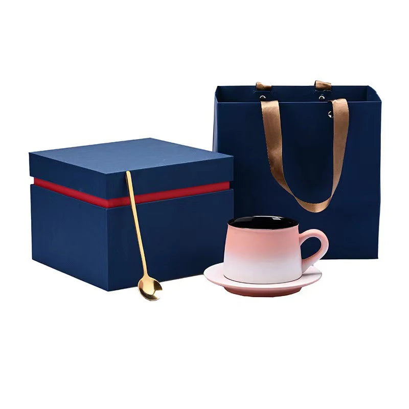 Ensemble Tasse et Assiette Céramique Style Japonais Dégradé 270ml