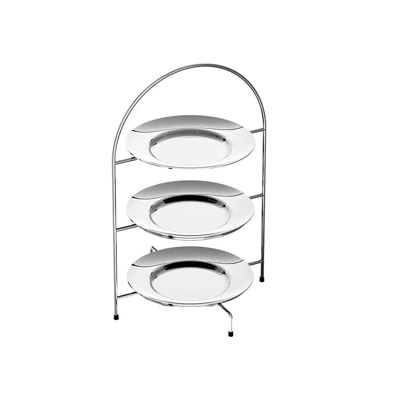 Three-Tier Cake Stand – Stainless Steel Dessert Display