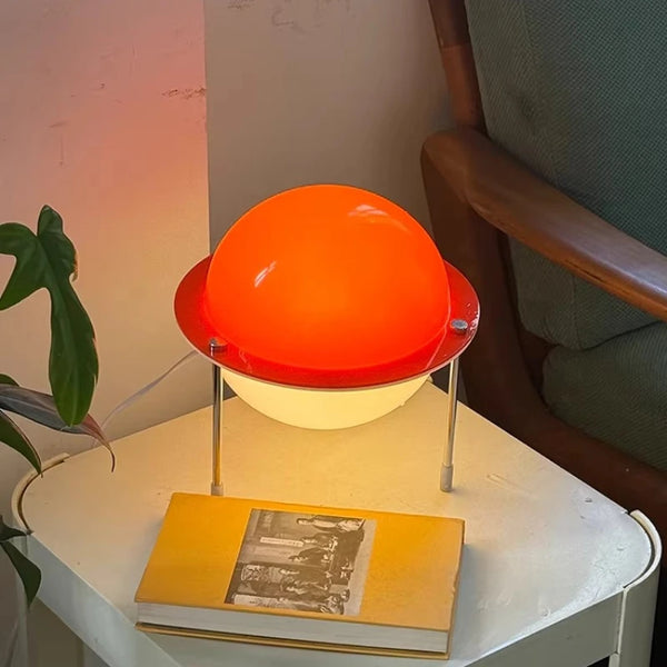 Lampe de Table Bauhaus Orange en Acrylique - LED USB