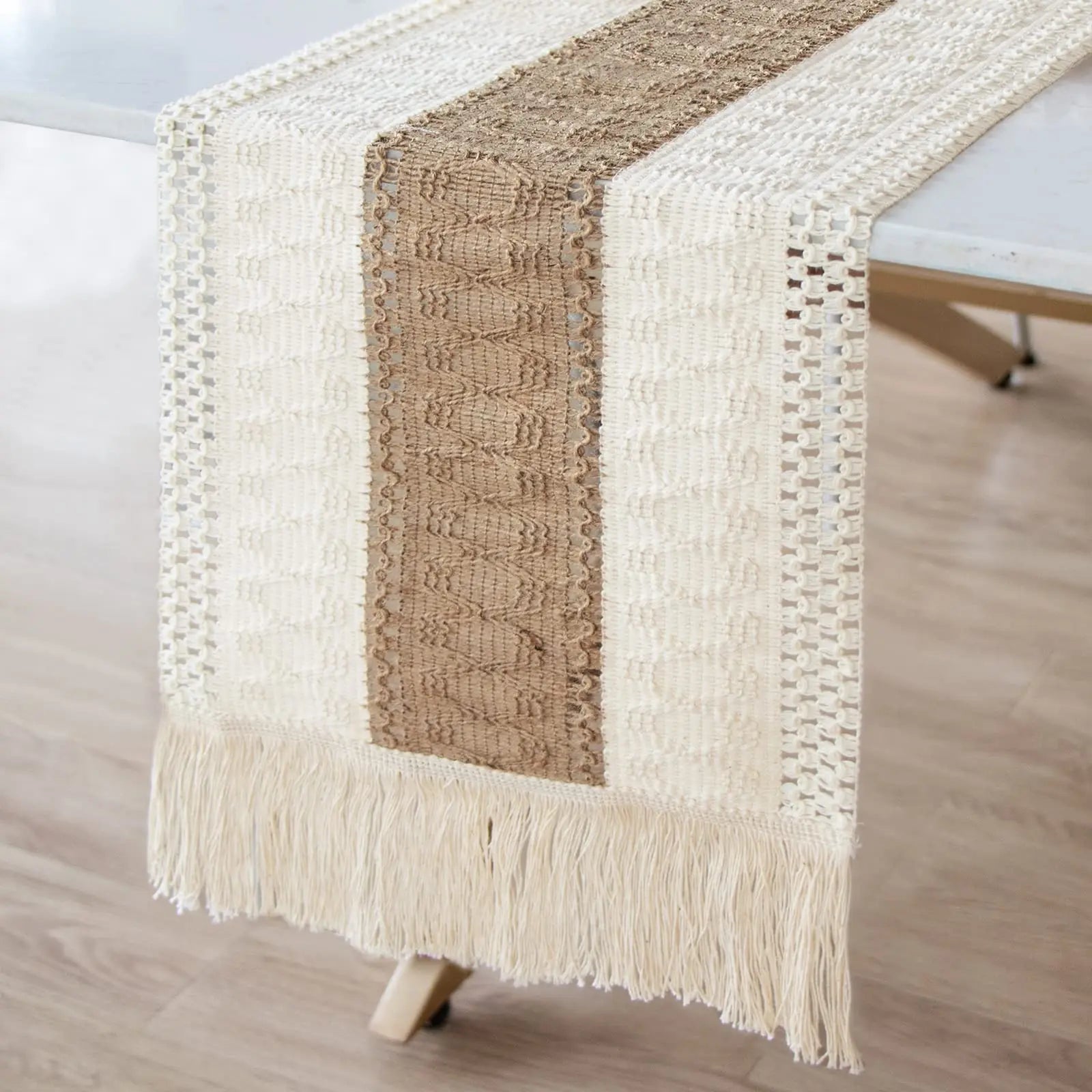 Chemin de Table en Toile de Jute Style Campagne