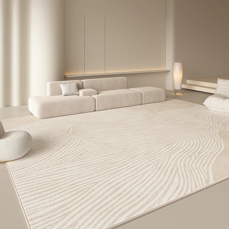 Tapis Style Japonais Minimaliste Peluche Douce Antidérapant