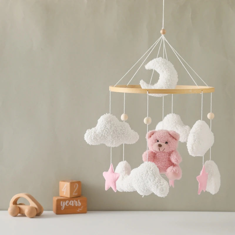 Mobile Musical en Bois pour Lit Bébé