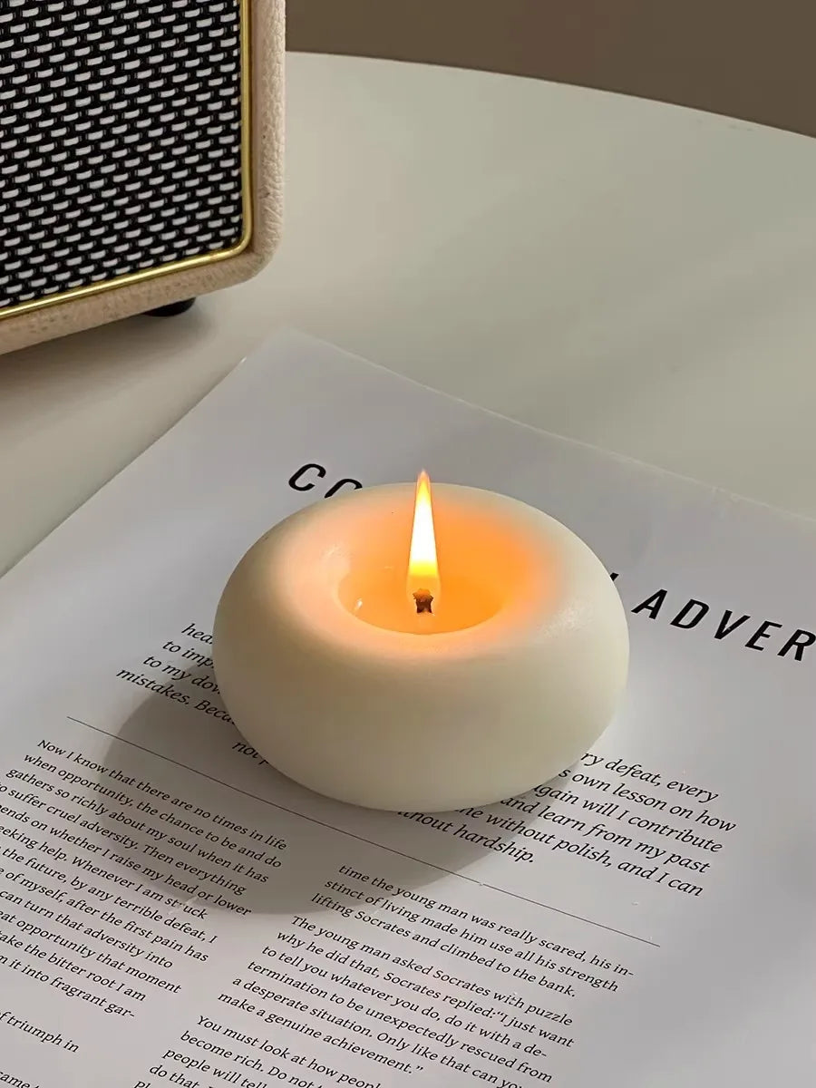 Bougie Parfumée Forme Donut Artisanale