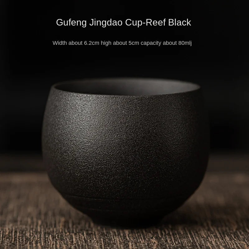 Tasse à Thé Kungfu en Grès Fait Main Style Ancien