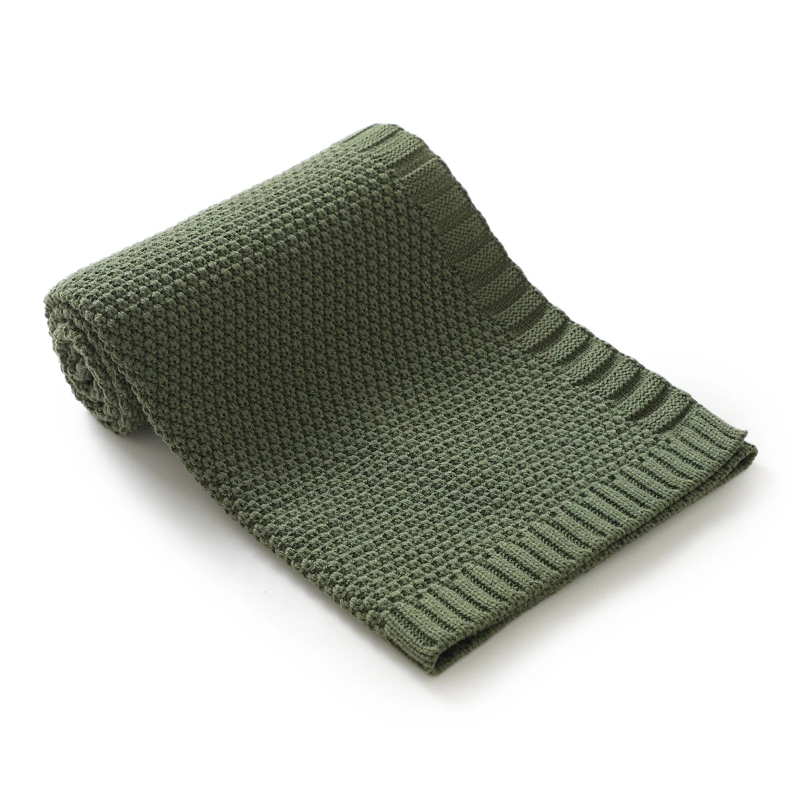 Couverture Bébé en Tricot Doux - Emmaillotage Confort