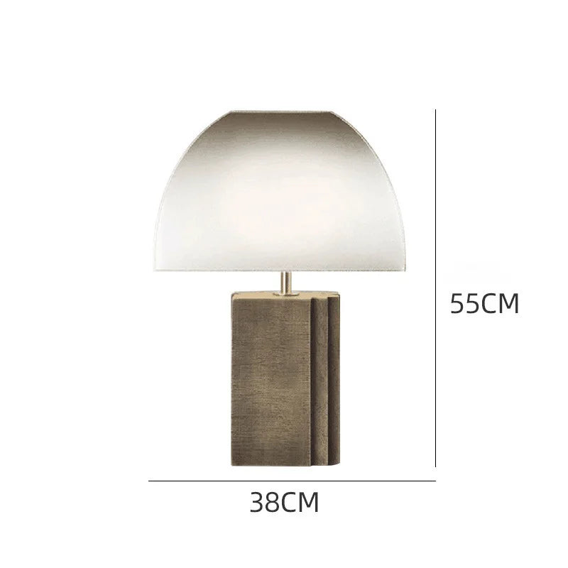 Sculptural Table Lamp – Postmodern Metal Base Light
