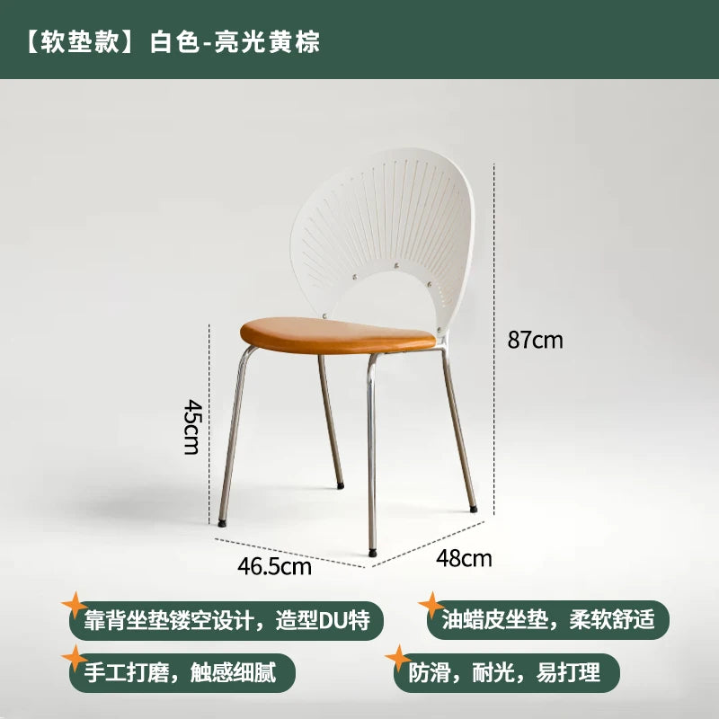 Chaise de Salle à Manger en Acier Inoxydable
