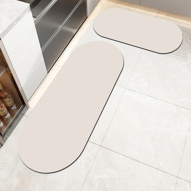 Diatomite Kitchen Runner Rug – Super Absorbent Non-Slip Mat