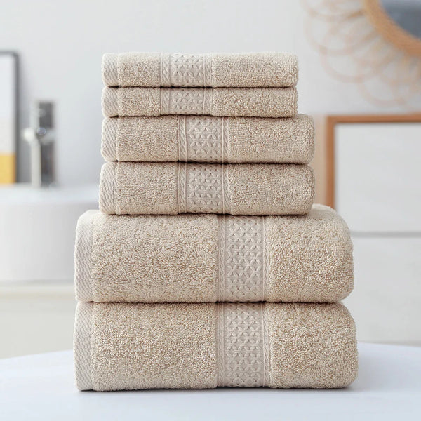 Luxury Cotton Towel Set – Bath, Hand & Washcloth