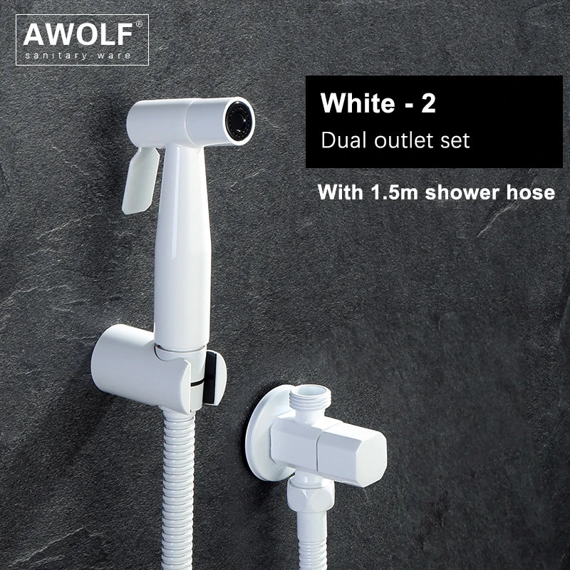 Douchette WC Portable en Acier Inoxydable Or Rose