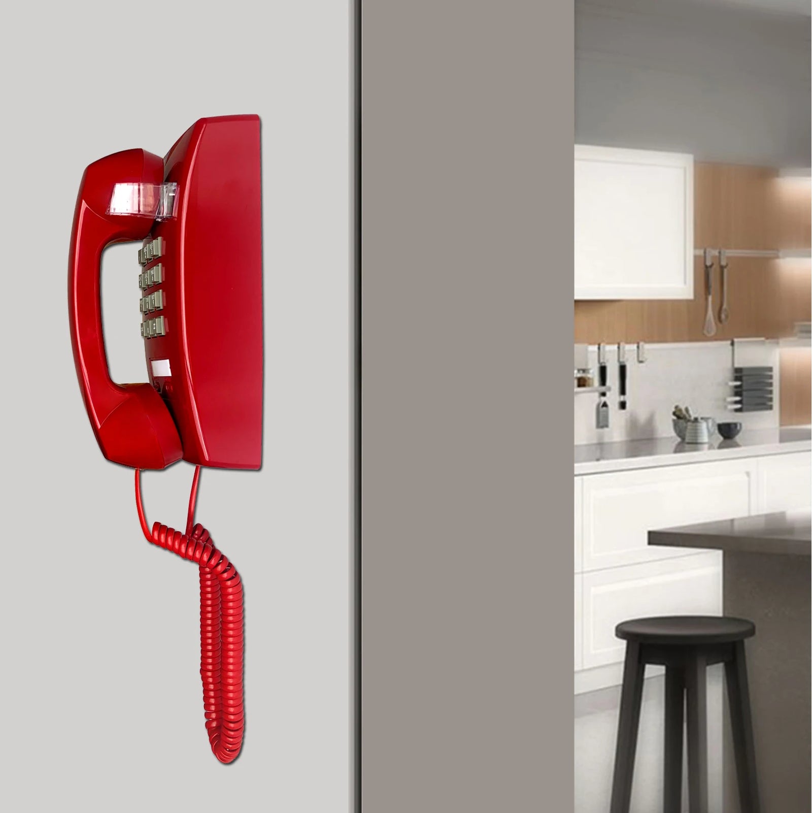 Retro Wall Phone – Corded Vintage Telephone