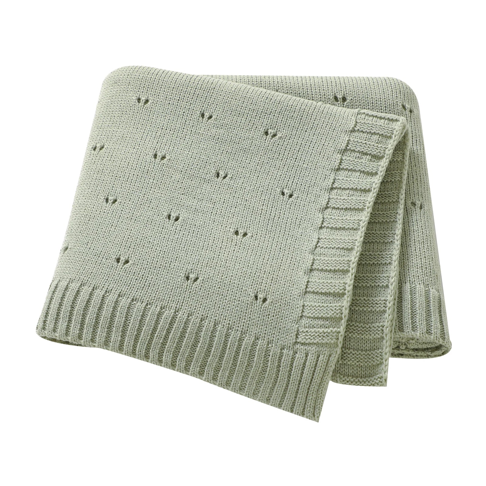 Couverture Bébé Tricotée Unie 90x70cm