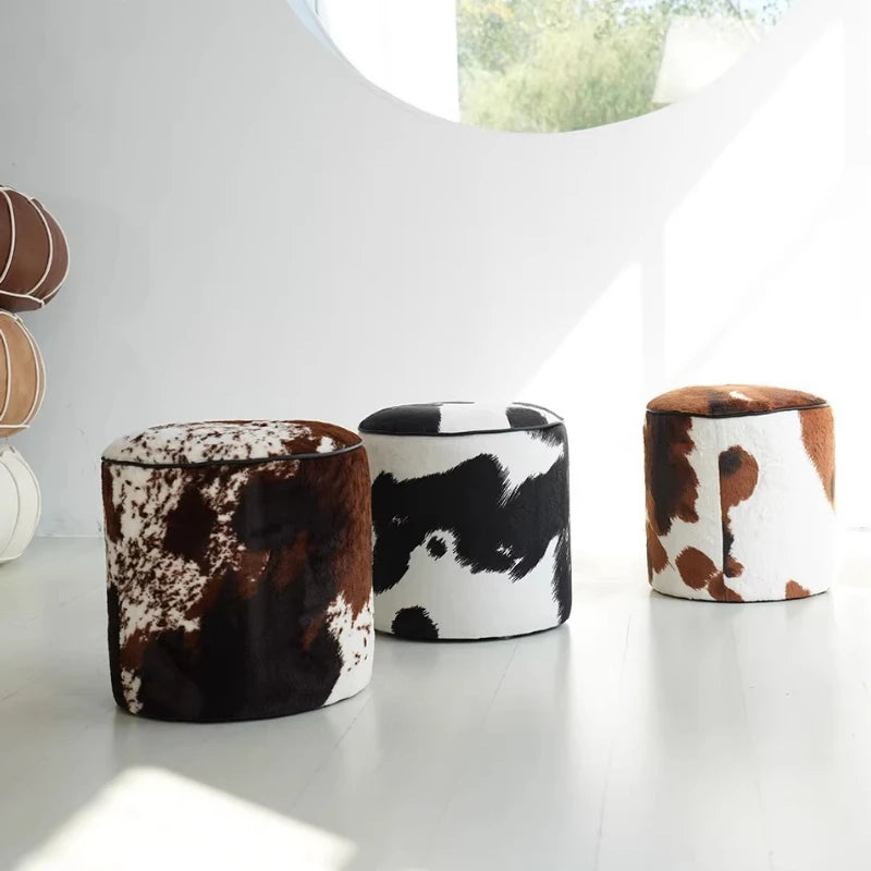 Pouf Repose-Pieds en Bois - Design Moderne Minimaliste