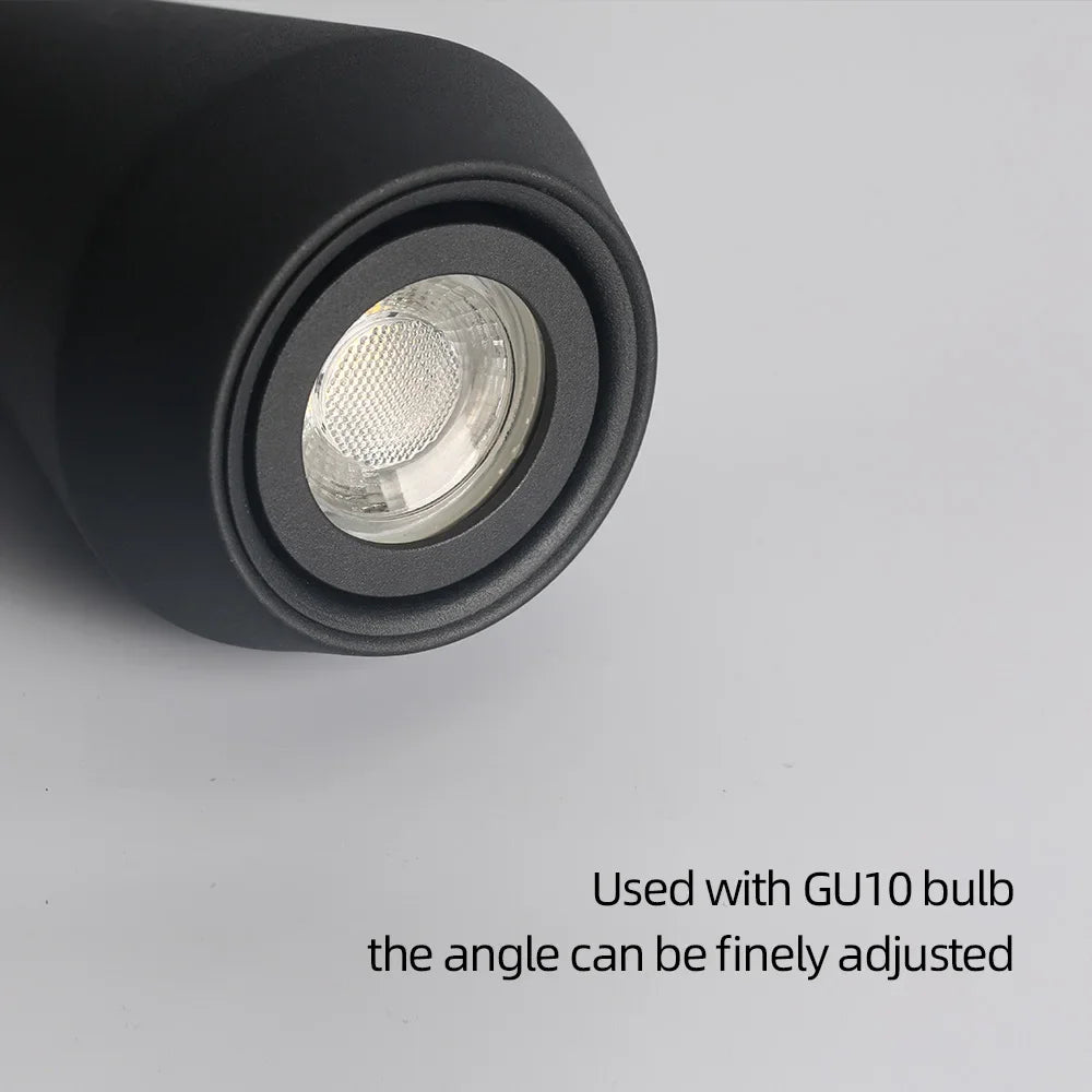 Suspension LED GU10 Noire Design Îlot de Cuisine