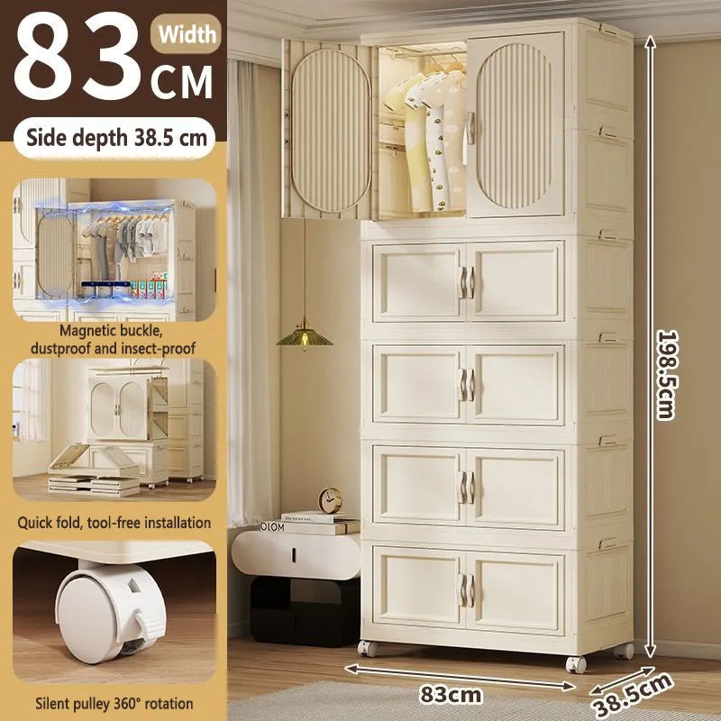 Armoire Pliable Enfant pour Vêtements et Jouets