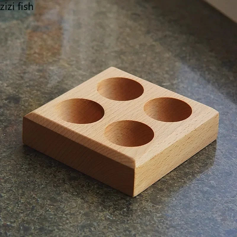 Plateau en Bois à Quatre Compartiments Style Créatif