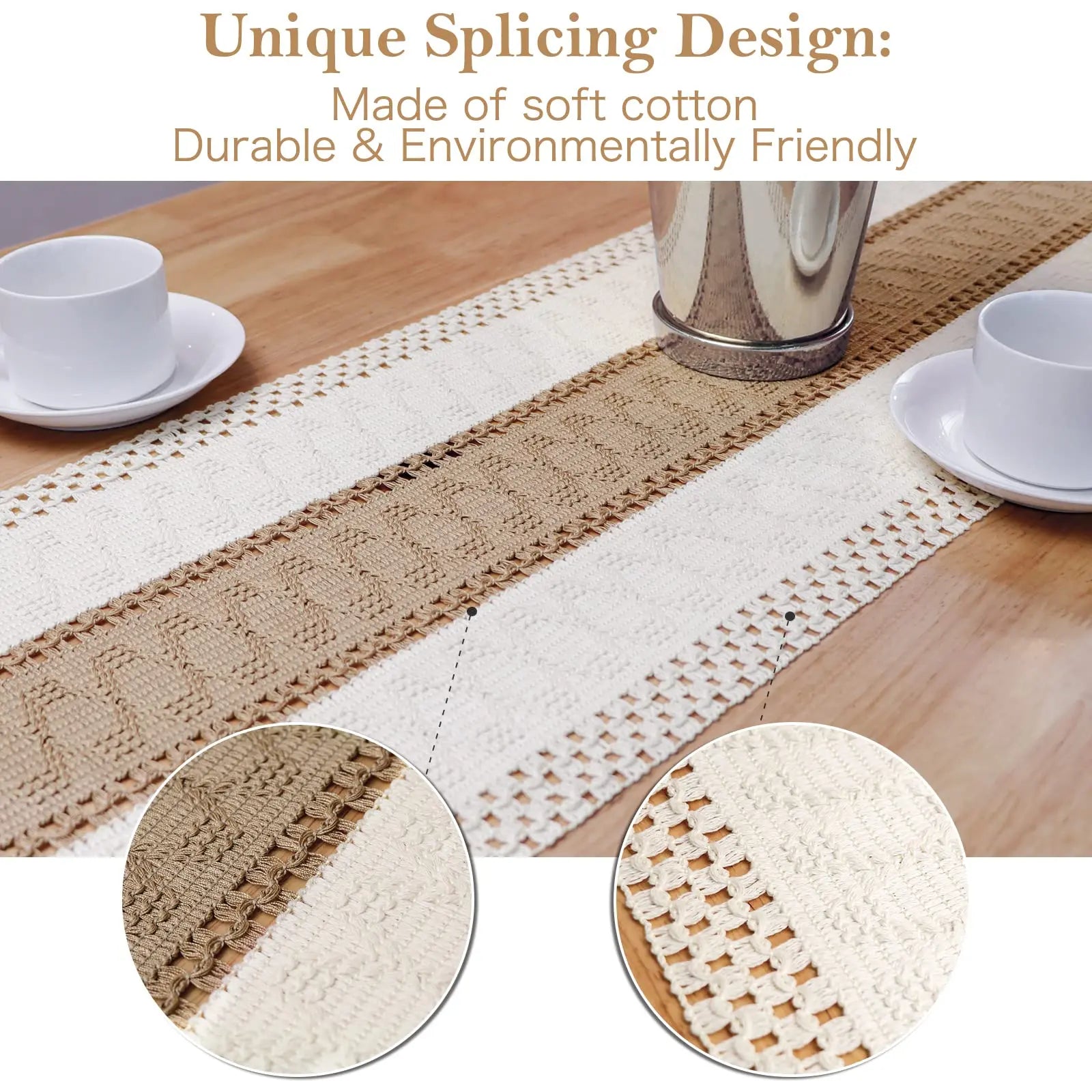 Chemin de Table en Toile de Jute Style Campagne