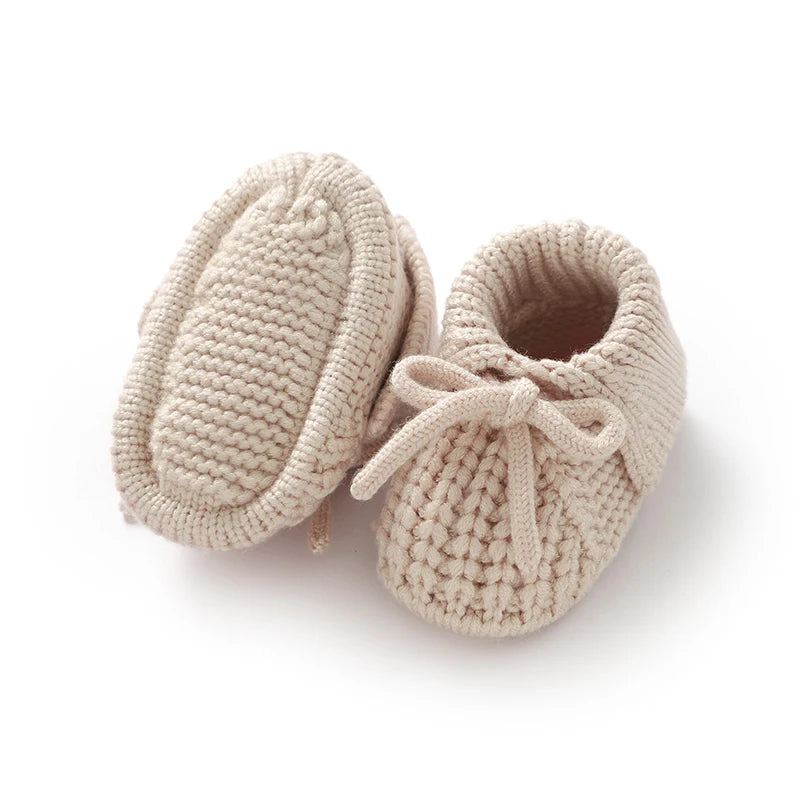 Chaussons Bébé Tricotés à Revers 0-18 Mois