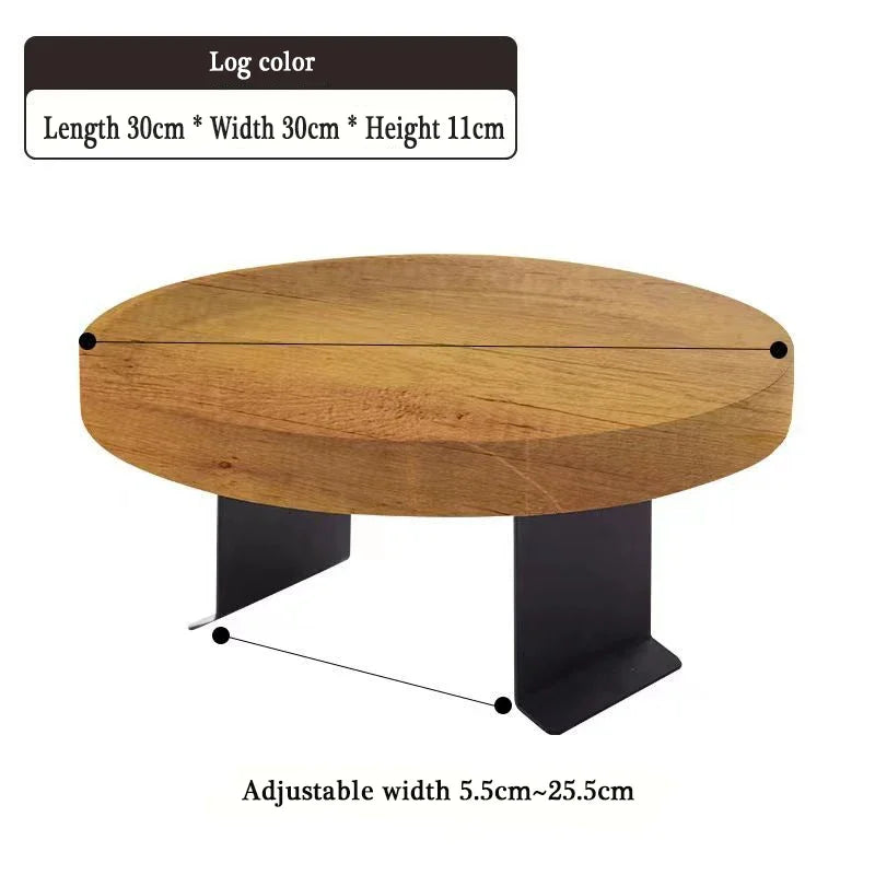 Plateau d'Accoudoir Mobile - Mini Table Basse Ronde