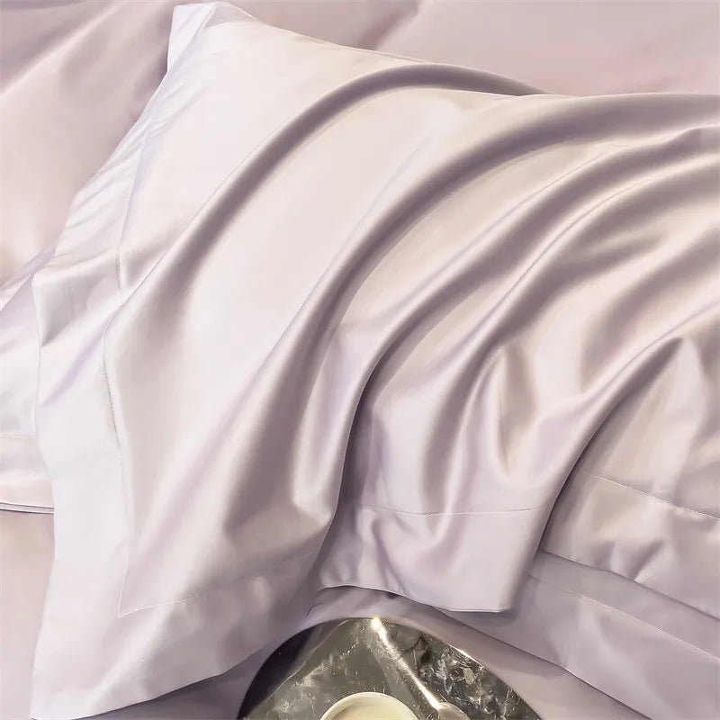 Parure de Lit Coton Égyptien 1000TC Ultra Douce 4 Pièces