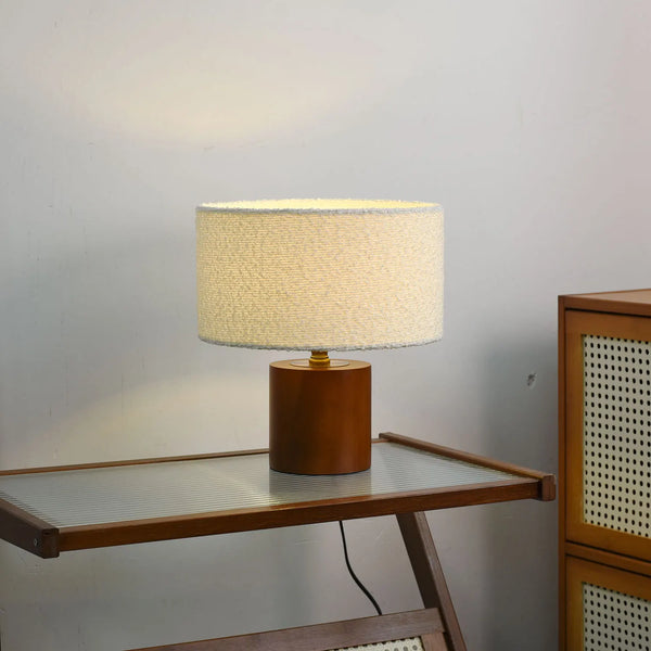 Lampe de Chevet Française - Abat-Jour en Tissu