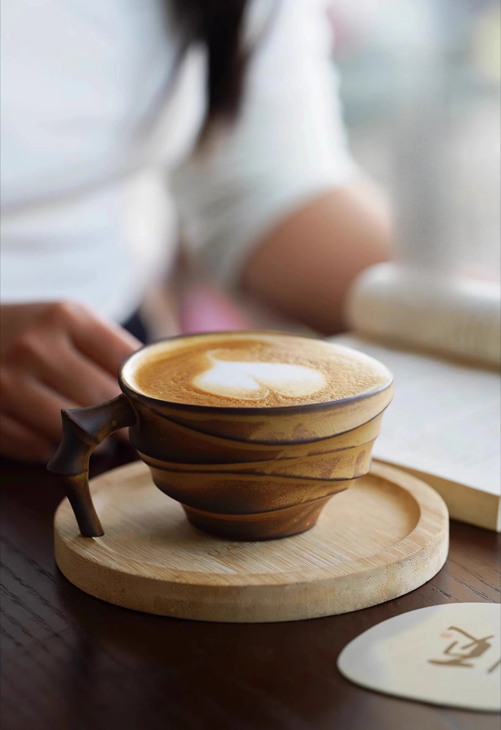 Tasse à Café Vintage Effet Bambou Style Japonais Haut de Gamme