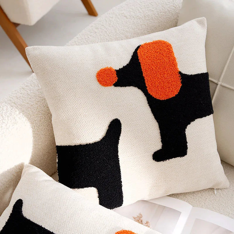 Housse de Coussin Chien Patchwork - Décoration Chambre Enfant