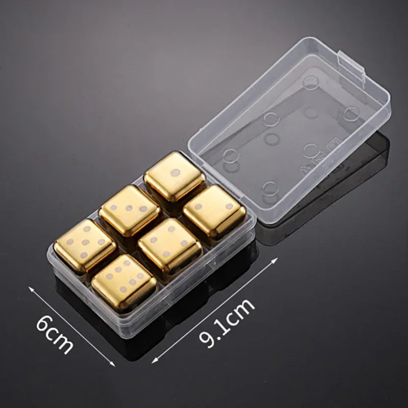 Pierres à Whisky Réutilisables en Acier Inoxydable