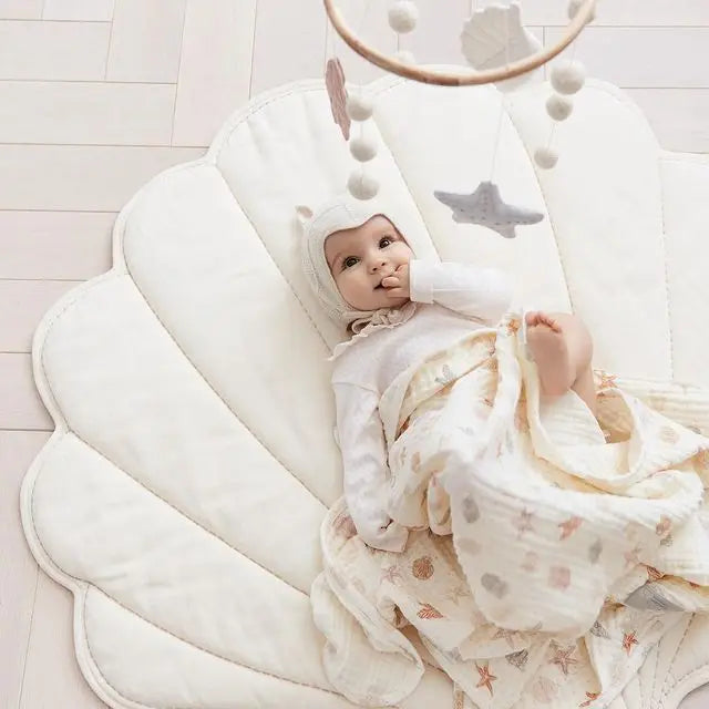 Tapis d'Éveil Coquillage en Coton