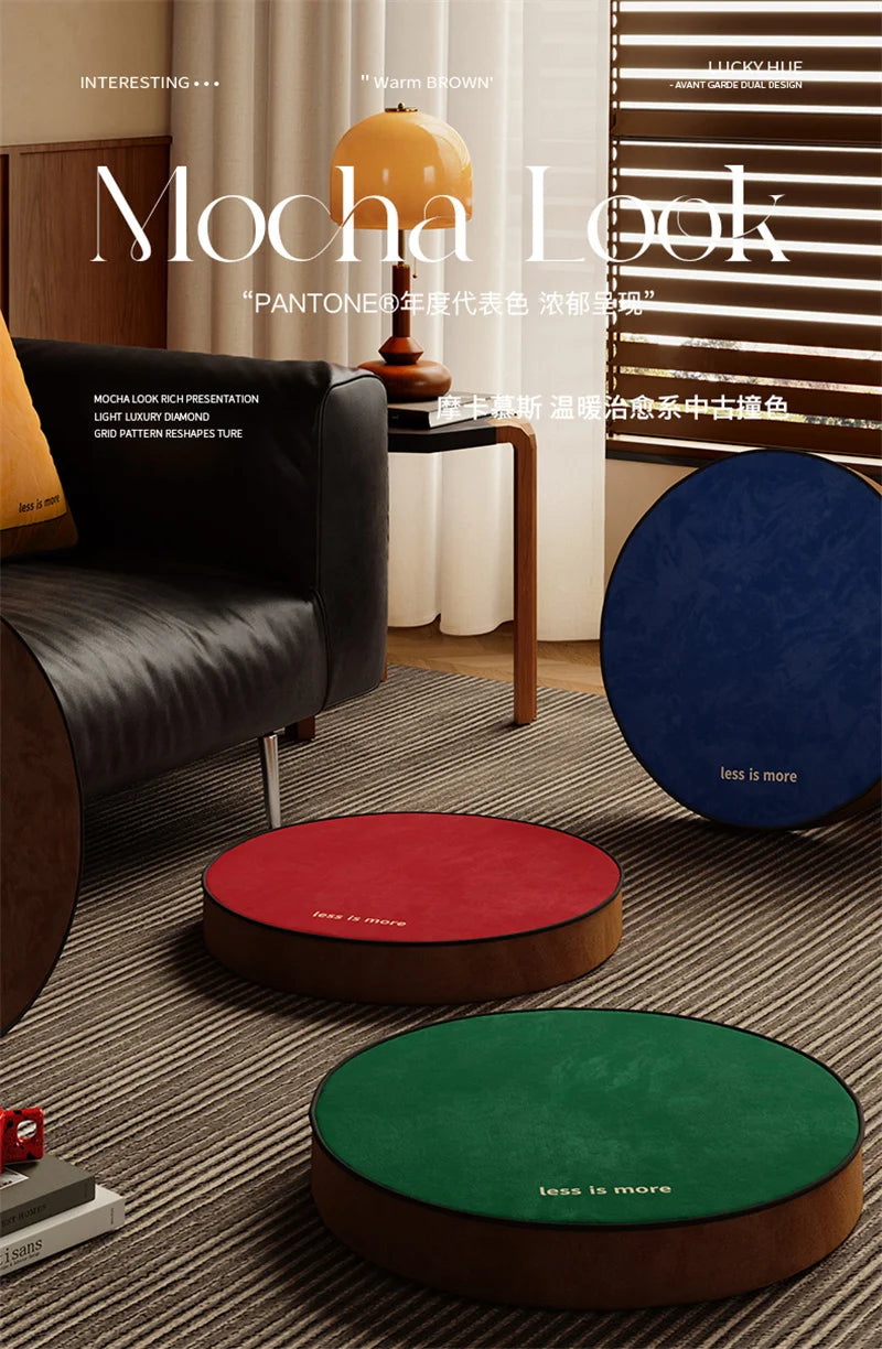 Coussin de Sol Rond pour Méditation et Yoga