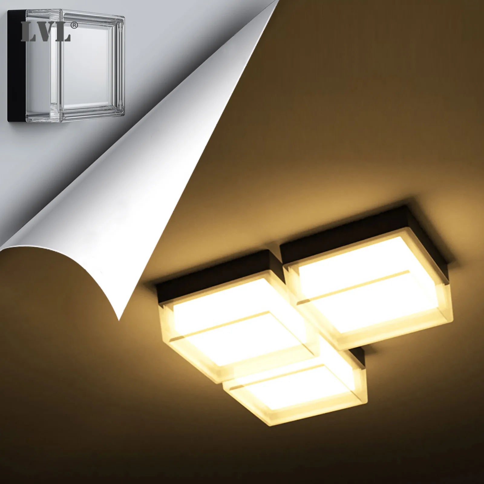 Applique Murale LED Étanche - Intérieur/Extérieur IP65