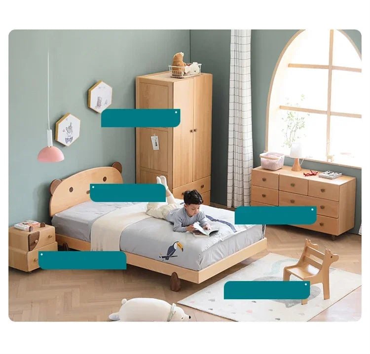 Chaise Enfant Nordique en Bois Massif