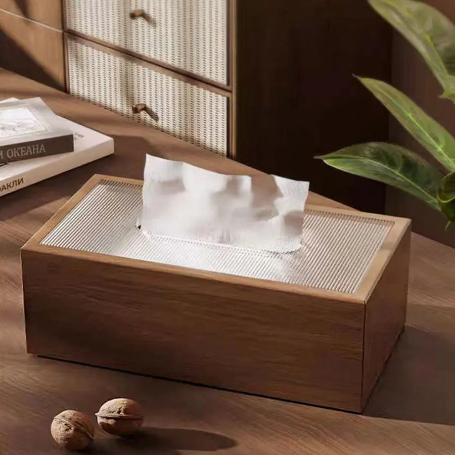 Boîte à Mouchoirs en Bois Design Minimaliste