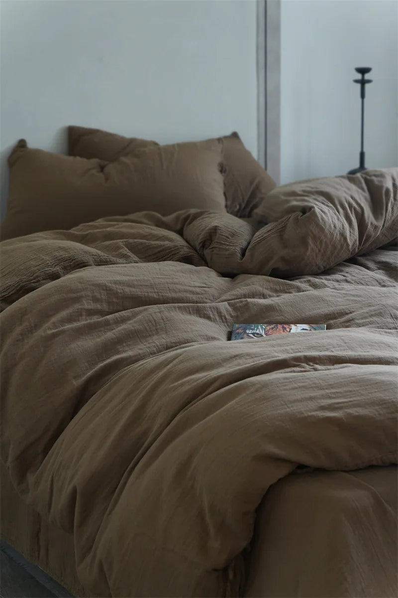 Parure de Lit en Gaze de Coton 3 Pièces
