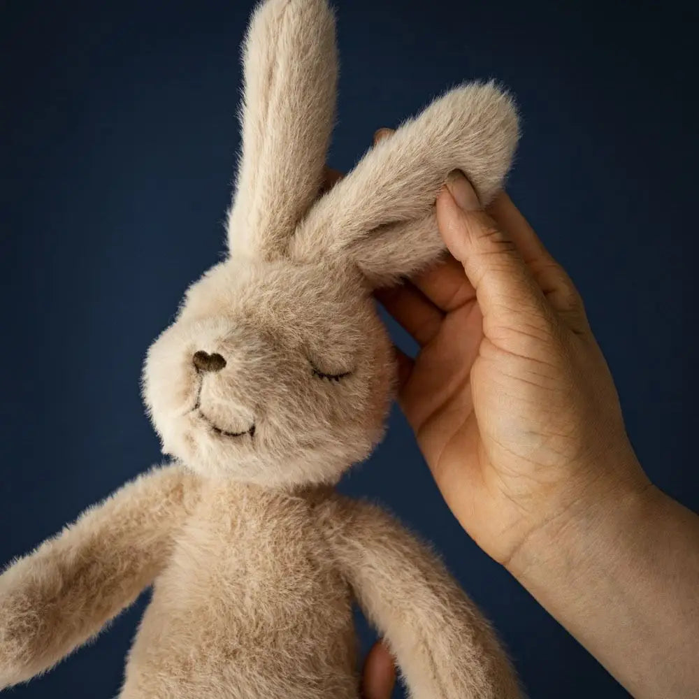 Peluche Lapin Longues Oreilles avec Écharpe