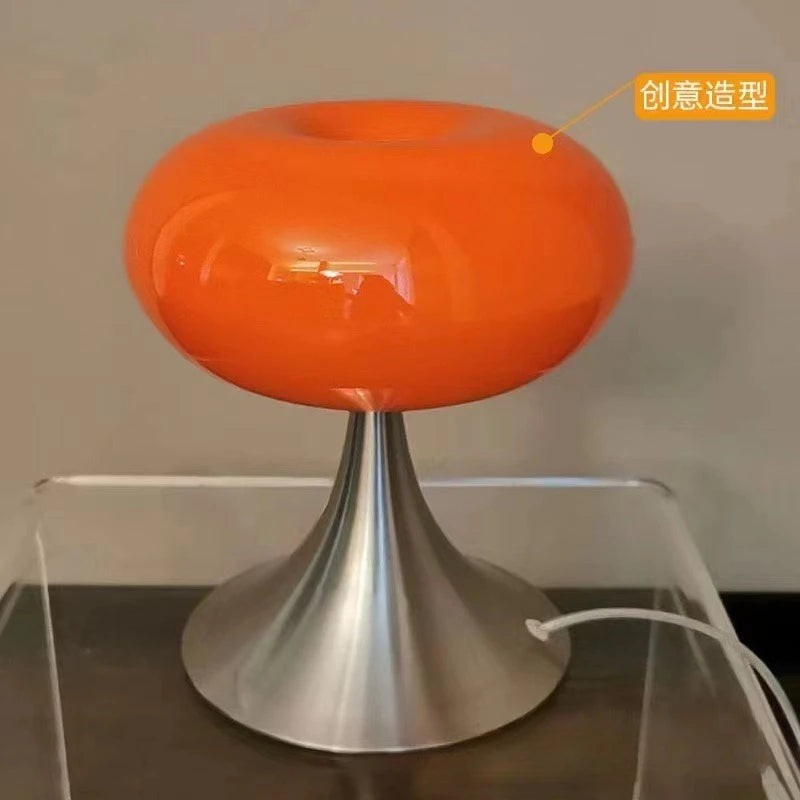 Lampadaire Bauhaus Pomme en Verre - Style Rétro