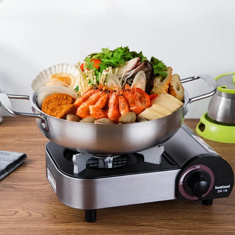 Casserole en Acier Inoxydable avec Poignée pour Paella