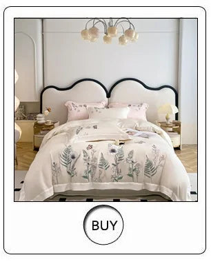 Parure de Lit Coton Luxe Style Hôtelier Brodée