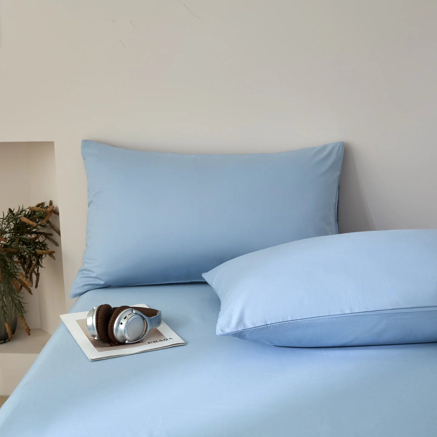 Parure de Lit en Coton Égyptien 3 Pièces