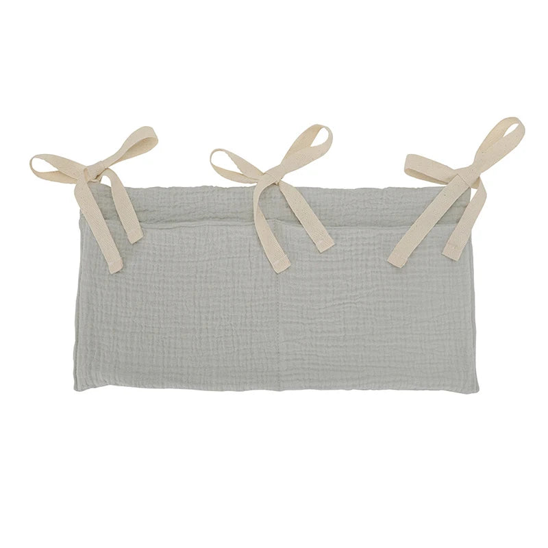 Organisateur de Lit Bébé à Poches en Coton