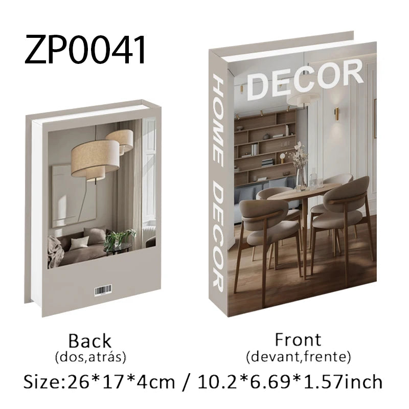 Boîte de Rangement Livre Factice Design Fashion Nordique